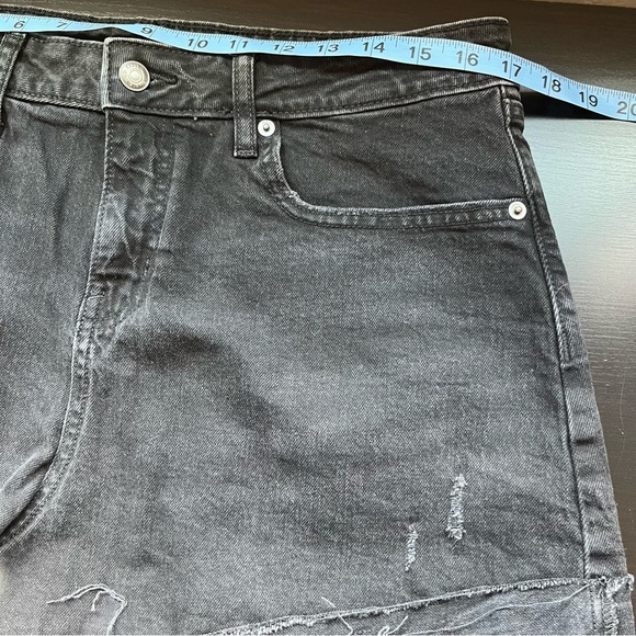 Wild Fable High Rise Rolled Cuff Black Denim Shorts Size 12 - Picture 6 of 9